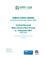 Omega VSHPe 030 Installation And Operation Manual preview