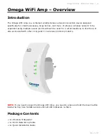 Preview for 3 page of Omega WiFi Amp Official User Manual