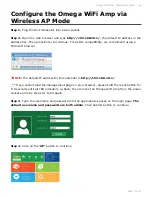 Preview for 18 page of Omega WiFi Amp Official User Manual