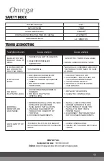 Preview for 11 page of Omega X-LARGE CHUTE C2100S Manual