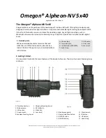 Preview for 2 page of Omegon Alpheon-NV 5x40 Instruction Manual