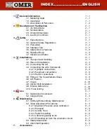 Preview for 2 page of Omer Kar 350 Operation And Maintenance Manual