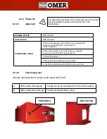 Предварительный просмотр 39 страницы Omer Kar 350 Operation And Maintenance Manual