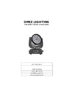 Предварительный просмотр 1 страницы OMEZ LIGHTING Titan Wash 36*4 in 1 Moving Heads User Instructions