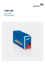 Предварительный просмотр 1 страницы Omicron CMC 850 Quick Start Manual