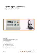 Preview for 1 page of Omicron Tip Etching Kit User Manual