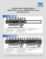 Omneon MediaPort 5321 Quick Reference Instruction preview