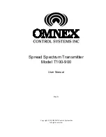 Omnex T100-900 User Manual предпросмотр