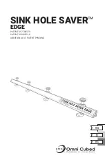 Omni cubed SINK HOLE SAVER EDGE Quick Start Manual preview