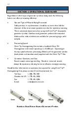 Preview for 12 page of Omni International TIP HOMOGENIZING KIT User Manual