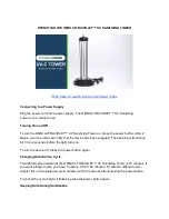 Preview for 3 page of Omni Ultraviolet UV Sanitizing Tower Quick Start Manual