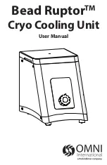 Omni Bead Ruptor Cryo Cooling Unit User Manual preview