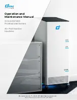 Omni CleanAir OCA 1200 Professional Series Operation And Maintenance Manual preview