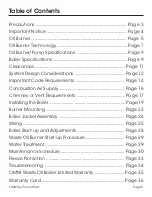 Preview for 2 page of Omni OWB-9 Installation, Operation And Service Instructions