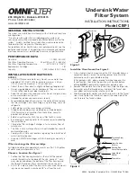 Предварительный просмотр 1 страницы Omnifilter CBF1 A Series Installation Instructions Manual