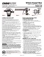 Preview for 1 page of Omnifilter U25 Series E Installation Instructions Manual