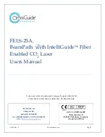 Предварительный просмотр 1 страницы OmniGuide FELS-25A User Manual