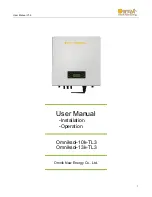 Предварительный просмотр 1 страницы Omnik New Energy Co., Ltd. Omniksol-10k-TL3 User Manual