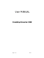 Omnik Omnikhyd Inverter 3KW User Manual preview