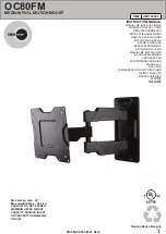 Omnimount OC80FM Instruction Manual preview