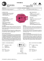 Предварительный просмотр 1 страницы Omnio TST230/12 Manual