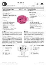 Предварительный просмотр 1 страницы Omnio UPJ230/12 Manual