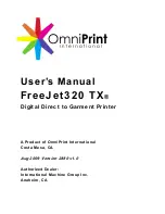 OmniPrint FreeJet320 TX User Manual preview