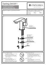 Preview for 1 page of Omnires Darling DA5011 Installation And Maintenance