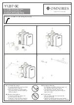 Предварительный просмотр 1 страницы Omnires Y1237 GC Installation And Maintenance