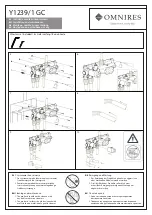 Предварительный просмотр 2 страницы Omnires Y1239/1 GC Installation And Maintenance