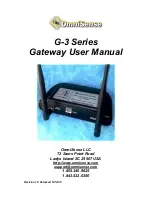 OmniSense G-3 Series User Manual preview