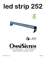 Preview for 1 page of OmniSistem led strip 252 Manual