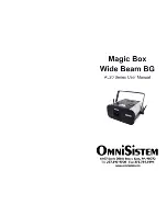 Preview for 1 page of OmniSistem Magic Box Wide Beam BG AL20 Series User Manual