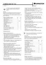 Preview for 1 page of OMNISTOR W-150 Manual