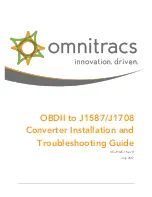 Omnitracs OBDII to J1587 Installation And Troubleshooting Manual preview