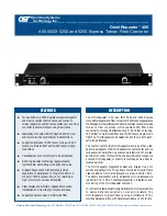 Preview for 1 page of Omnitron Systems Technology OmniRepeater AS400/3X Specifications