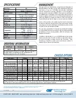 Preview for 2 page of Omnitron Systems Technology OST iConverter 4Tx Specification Sheet