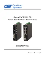 Omnitron Systems Technology RuggedNet GPoE+/Mi User Manual предпросмотр