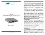 Omnitron Systems iConverter 8245-11pt User Manual preview