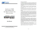 Preview for 1 page of Omnitron Systems OmniConverter 10G User Manual