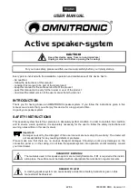 Предварительный просмотр 22 страницы Omnitronic 11038973 User Manual