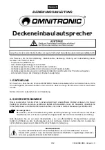 Предварительный просмотр 3 страницы Omnitronic 80710139 User Manual