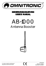 Omnitronic AB-1000 User Manual preview