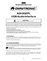 Preview for 3 page of Omnitronic ADI-002PL User Manual