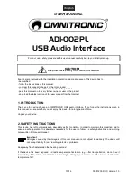 Preview for 10 page of Omnitronic ADI-002PL User Manual