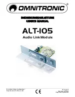 Предварительный просмотр 1 страницы Omnitronic ALT-105 User Manual