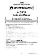 Предварительный просмотр 9 страницы Omnitronic ALT-105 User Manual