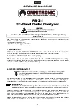 Предварительный просмотр 6 страницы Omnitronic AN-31 User Manual