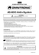 Preview for 3 page of Omnitronic AS-600 User Manual