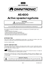 Preview for 26 page of Omnitronic AS-600 User Manual